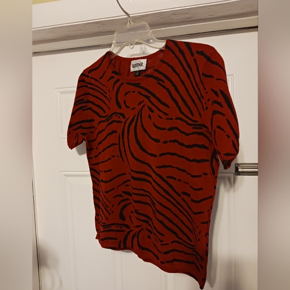 👖Dana Buchman High Rise Straight Leg 🛍High Waist&Sz 10👚KASPER Blouse.2 Gift! - Picture 2 of 8